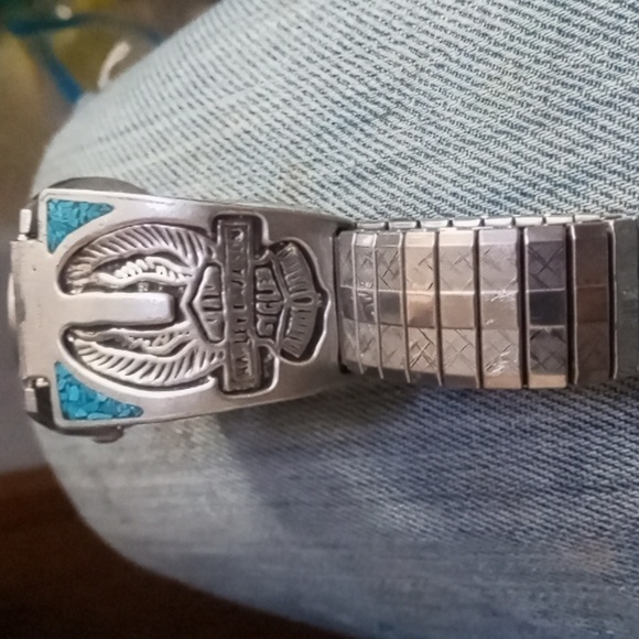 Vintage Wyler watch with Harley Davidson band - Picture 2 of 5